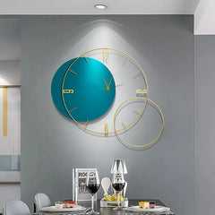Creative Blue Metal Wall Clock Creative Blue Metal Wall Clock