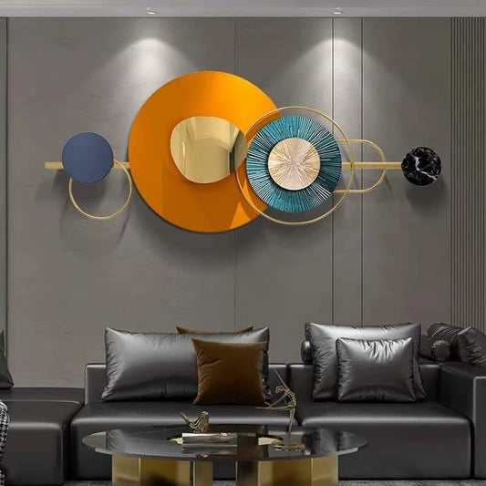 Multicolor Large Abstract Metal Wall Art