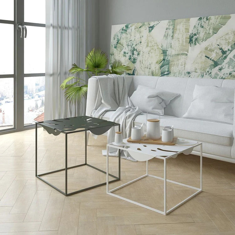 monstera coffee table Modern Monstera Side Table – Handicrafts Town