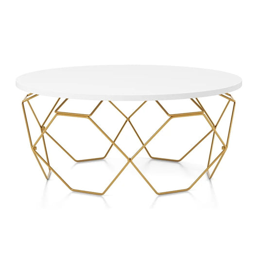 Wire Frame Gold Coffee Table