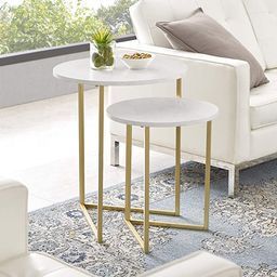 Sophisticated Triangles End Table Set Of 2