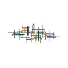 Multicolor Abstract Metal Wall Art Multicolor Abstract Metal Wall Art