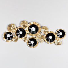 Cosmopolitan Black and Gold Metal Wall Art Cosmopolitan Black and Gold Metal Wall Art