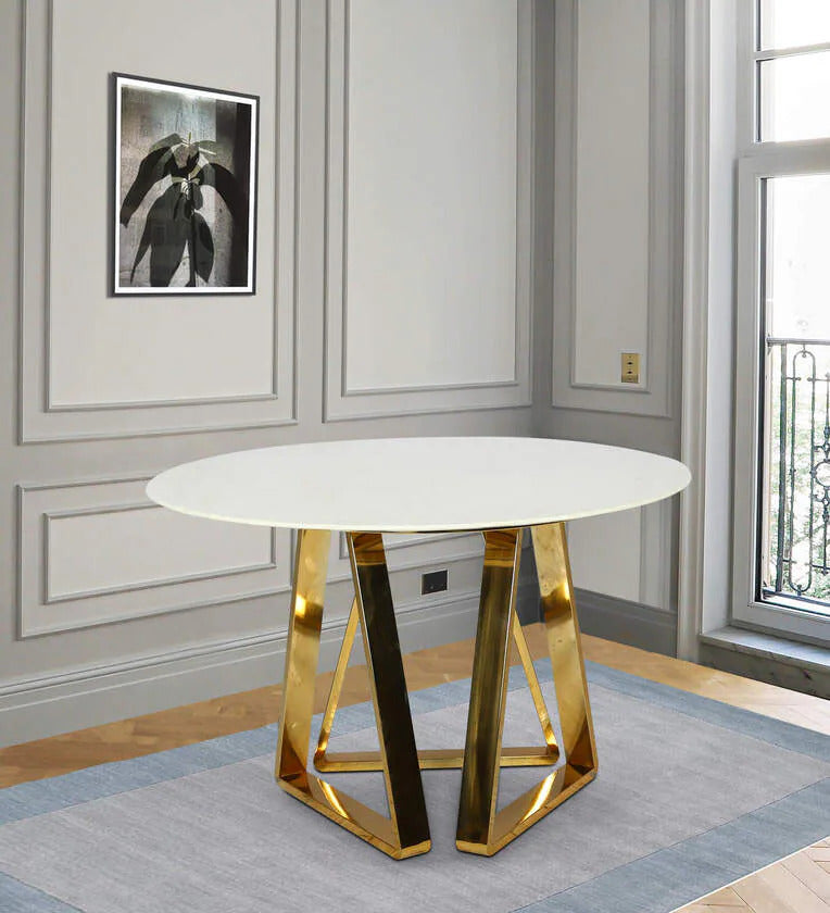 Round Marble Dining Table - Main Image