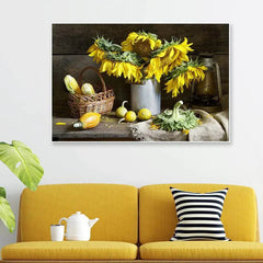 Golden Glow With Veggie Show Wall Painting Golden Glow With Veggie Show Wall Painting