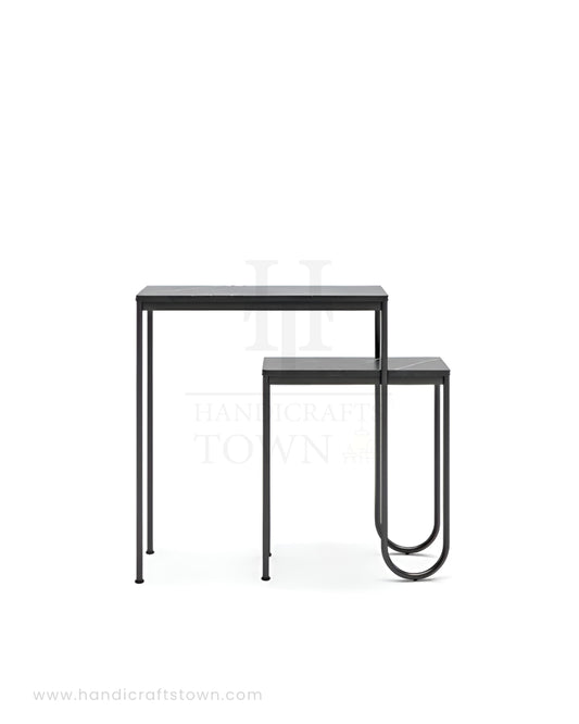 Black Crest Console Table
