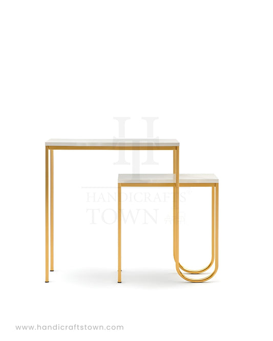 Golden Crest Console Table