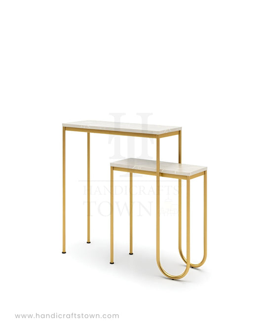 Golden Crest Console Table