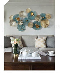 Creative Teal Metal Wall Art Creative Teal Metal Wall Art
