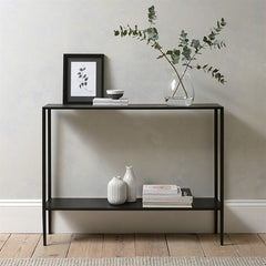 Regan Black Metal Console Table Regan Black Metal Console Table