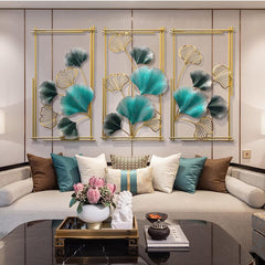Aqua Bloom Metal Art: A Trio of Dancing Elegance Aqua Bloom Metal Art: A Trio of Dancing Elegance