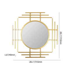 Lattice Gold Wall Mirror Lattice Gold Wall Mirror
