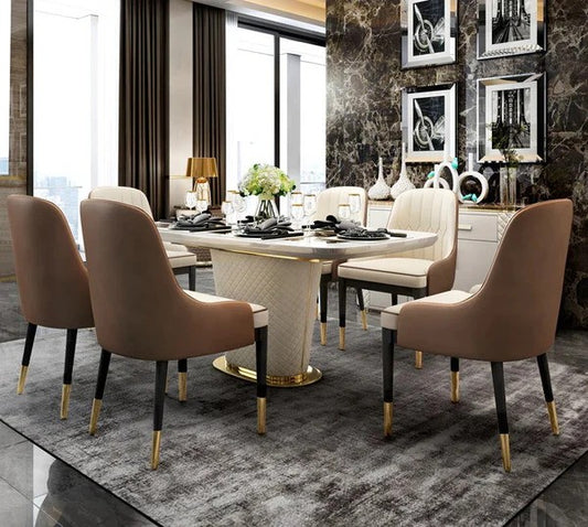 The Paragon dining table with chairs