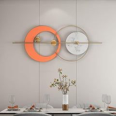 Orange And Gold Serenity Metal Wall Art Orange And Gold Serenity Metal Wall Art