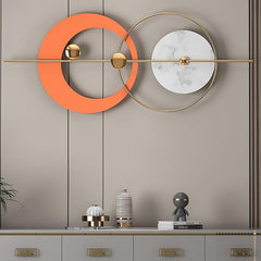 Orange And Gold Serenity Metal Wall Art Orange And Gold Serenity Metal Wall Art