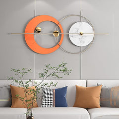 Orange And Gold Serenity Metal Wall Art Orange And Gold Serenity Metal Wall Art