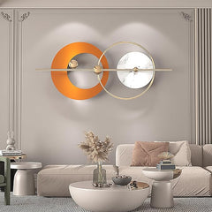 Orange And Gold Serenity Metal Wall Art Orange And Gold Serenity Metal Wall Art