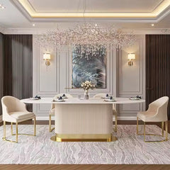 Rectilinear Feast  Metal Dining Table With 6 Chair (Copy) Rectilinear Feast  Metal Dining Table With 6 Chair (Copy)