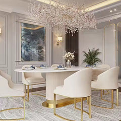 Rectilinear Feast  Metal Dining Table With 6 Chair (Copy) Rectilinear Feast  Metal Dining Table With 6 Chair (Copy)