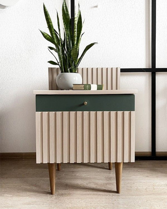Linenbark Bedside Table