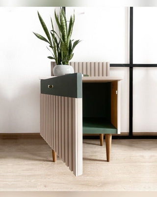 Linenbark Bedside Table