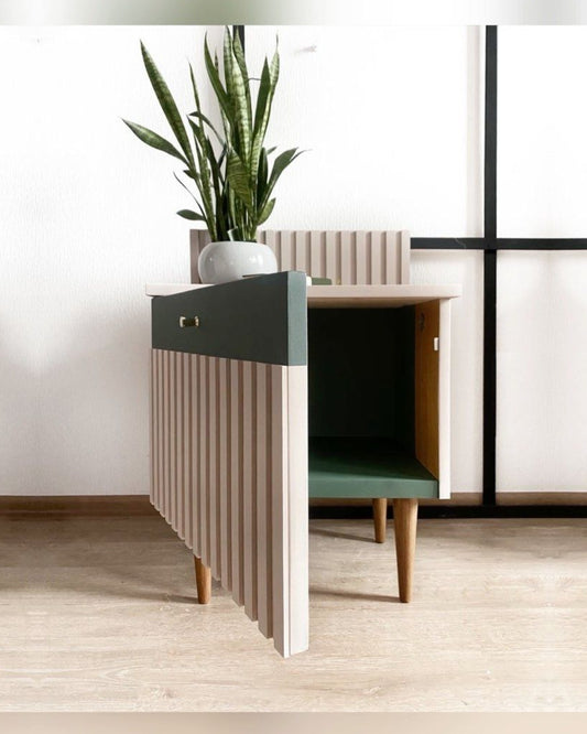Linenbark Bedside Table