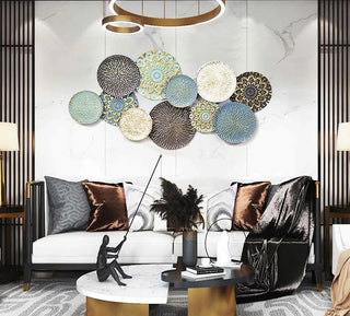 Multicolor wall plates Metal Wall Art