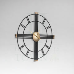 Metal iron work Wall clock