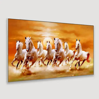 Sunset 7 Horse Wall Painting