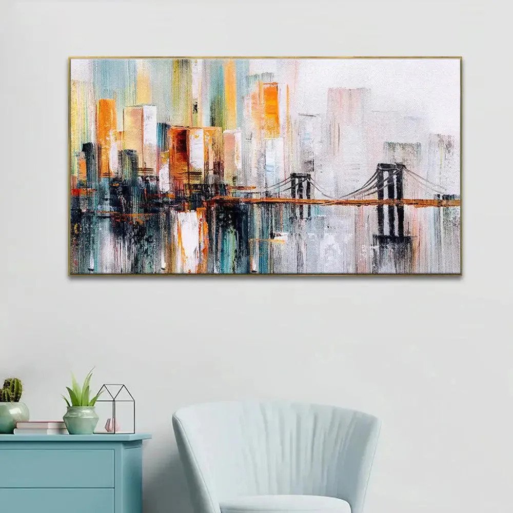 Cityscape Wall Painting