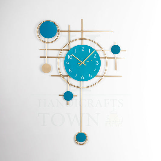 Blue Antique Wall Clock