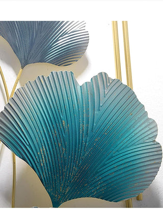Aqua Bloom Metal Art: A Trio of Dancing Elegance
