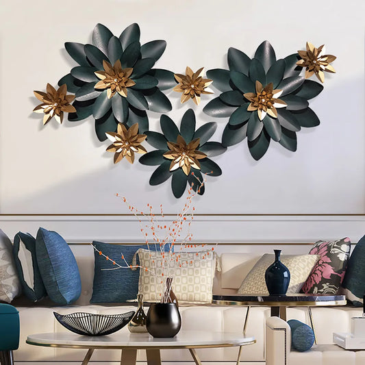 Lotus Flower Metal Wall Art