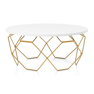 Wire Frame Gold Coffee Table