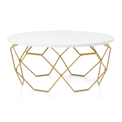 Wire Frame Gold Coffee Table