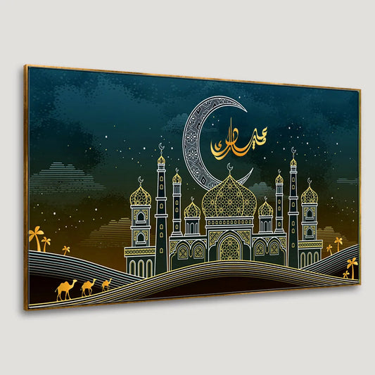Celestial Crescent Wall Paining
