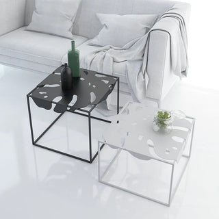 Modern Monstera Side Table