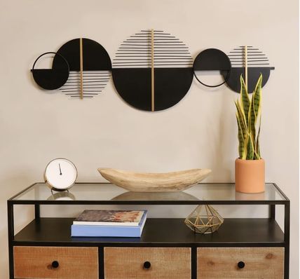 Modern Metal Black Wall Art