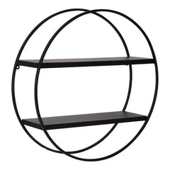 Black Round Wall Shelf