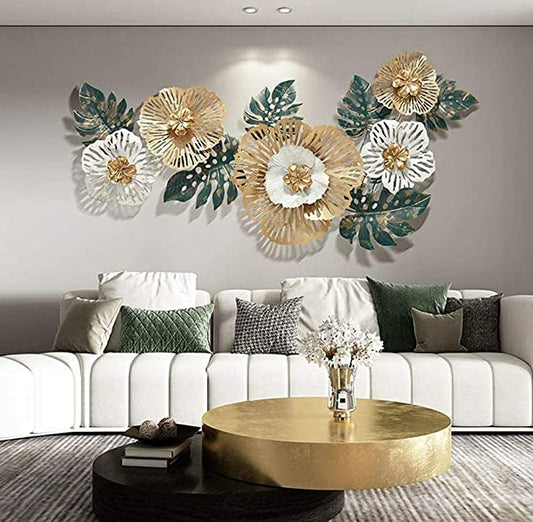 Floral Home Décor Metal Wall Art