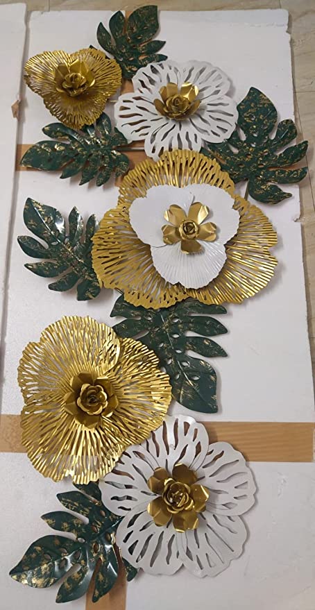 Floral Home Décor Metal Wall Art