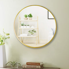 20″ Gold Round Mirror