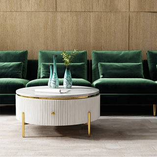 Premium modern coffee table with shelf