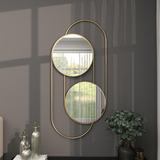 Sleek Looped Metal Mirror