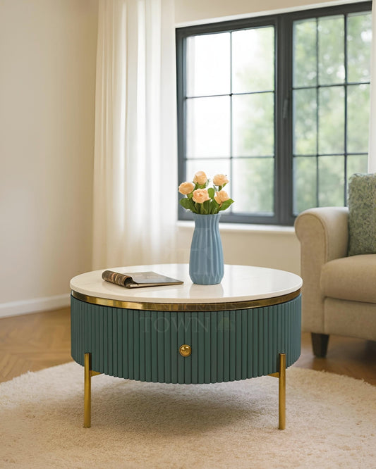 Belly Modern Sage Round Coffee Table