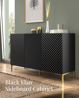 Black Elan Sideboard Cabinet