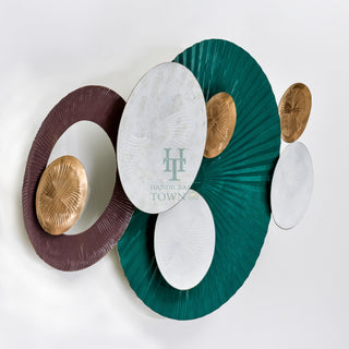 Forest Green Enormous Metal Wall Art
