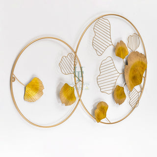 Double circle wall art