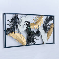 Metal Leaves Wall Frame