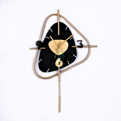 Ahmet Black Metal Wall Clock